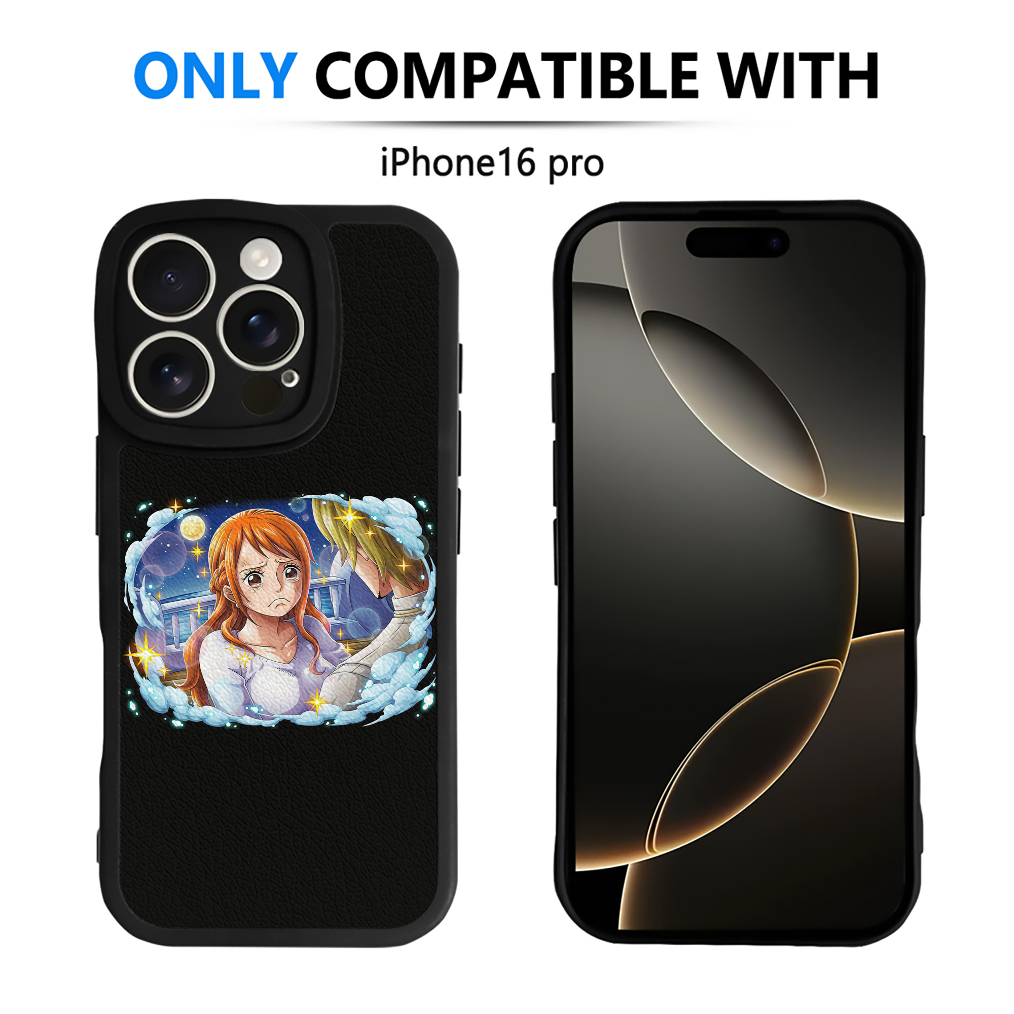 （画像用） ワンピース ナミ ONE PIECE Nami 【iPhone 16シリーズ対応】シリコンスマホケース（レザー調） 材質：シリコン